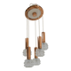 Mid-century Copper and Glass Chandelier, 1970s