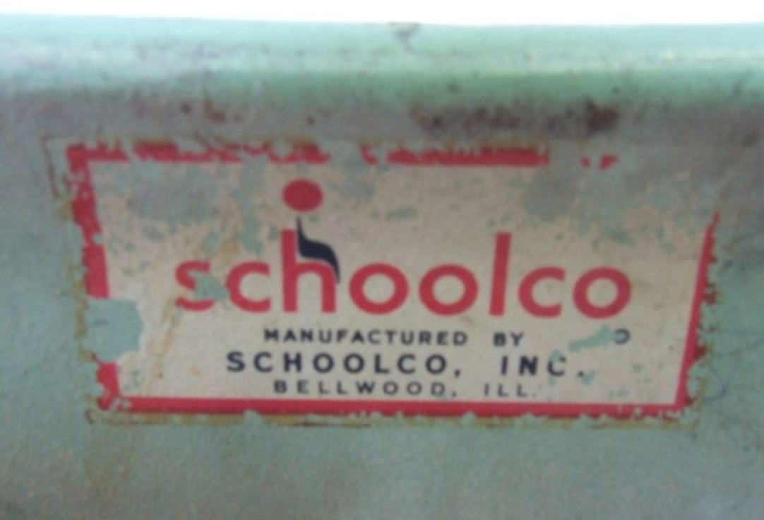 Fiberglass School Desk by Bargen for Schoolco 1950s