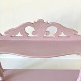 Carved wooden wall shelf