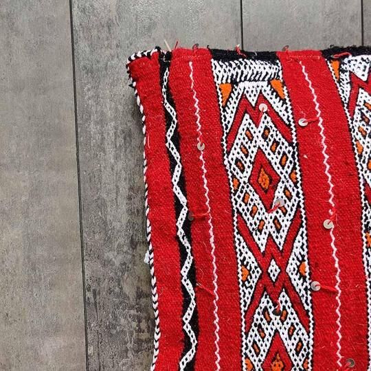 Kilim red cushion berber cushion