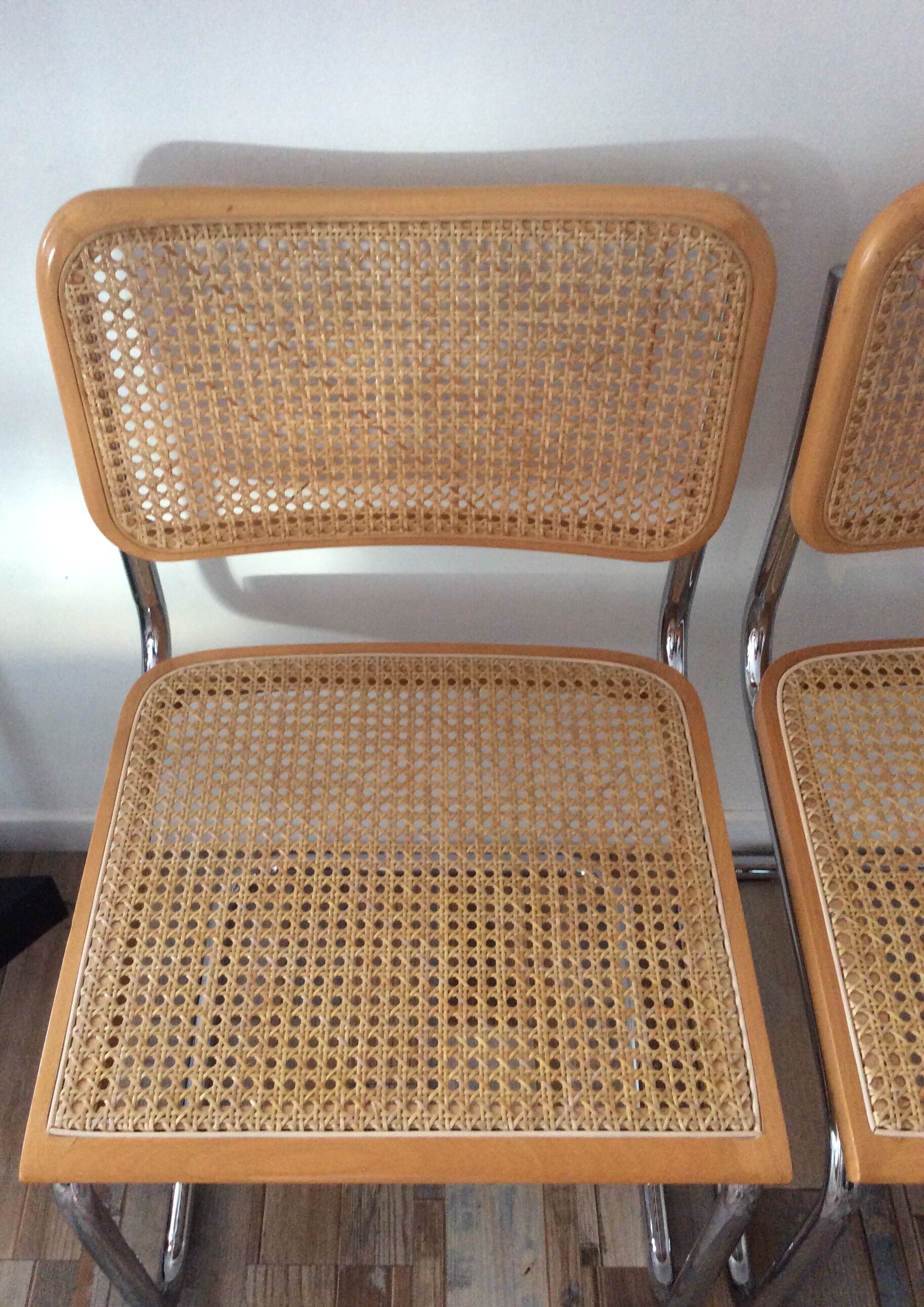 Pair of chairs Marcel Breuer Cesca B32