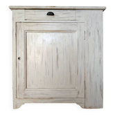 Large confiturier/Low bonnetière vintage artisan 1940 solid wood
