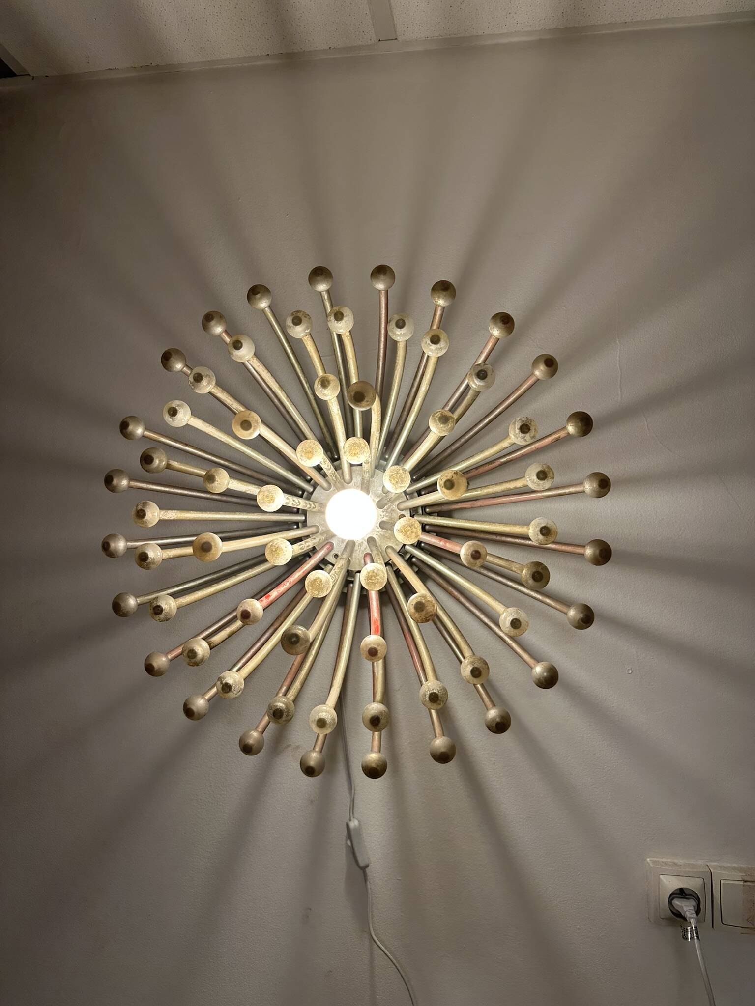 Pistillo studio tetrach wall light, milano for valenti co.