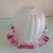Baladeuse cloche en verre opaque vintage années 60-70