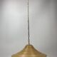 Pencil Split Reed, Rattan, Bamboo & Brass Pendant hanging lamp, Italy, 1970s