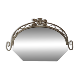Art Deco Hammered Iron Mirror