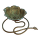 Poppy-shaped copper decoration or candle holder