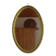 miroir médaillon doré style Louis XVI, 63x41 cm
