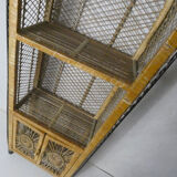 Rattan library shelf