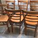 Lot of 12 vintage bistro chairs