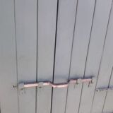 Pair of wooden iron hanging shutters