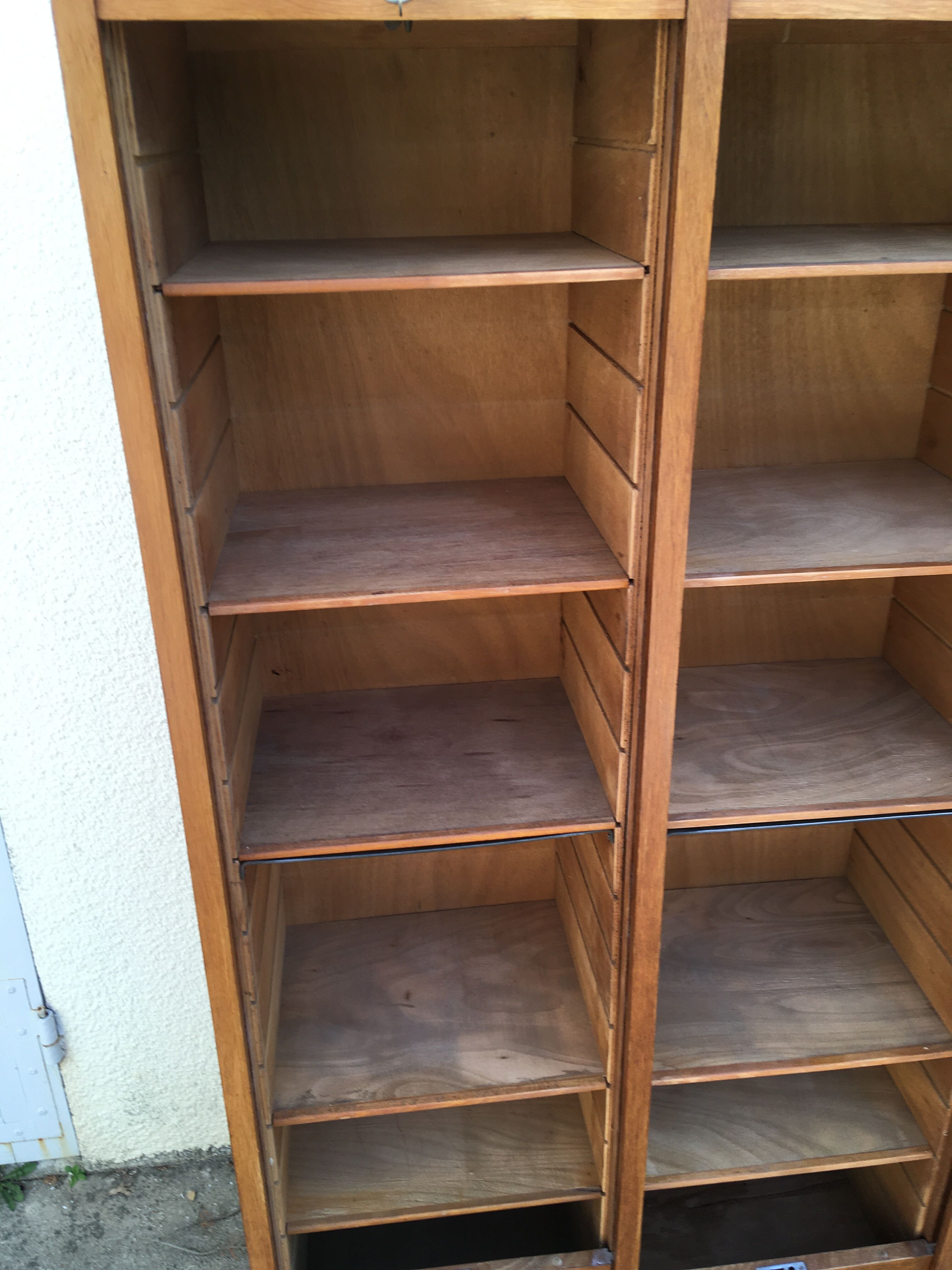 Solid oak triple curtain binder Year 1950