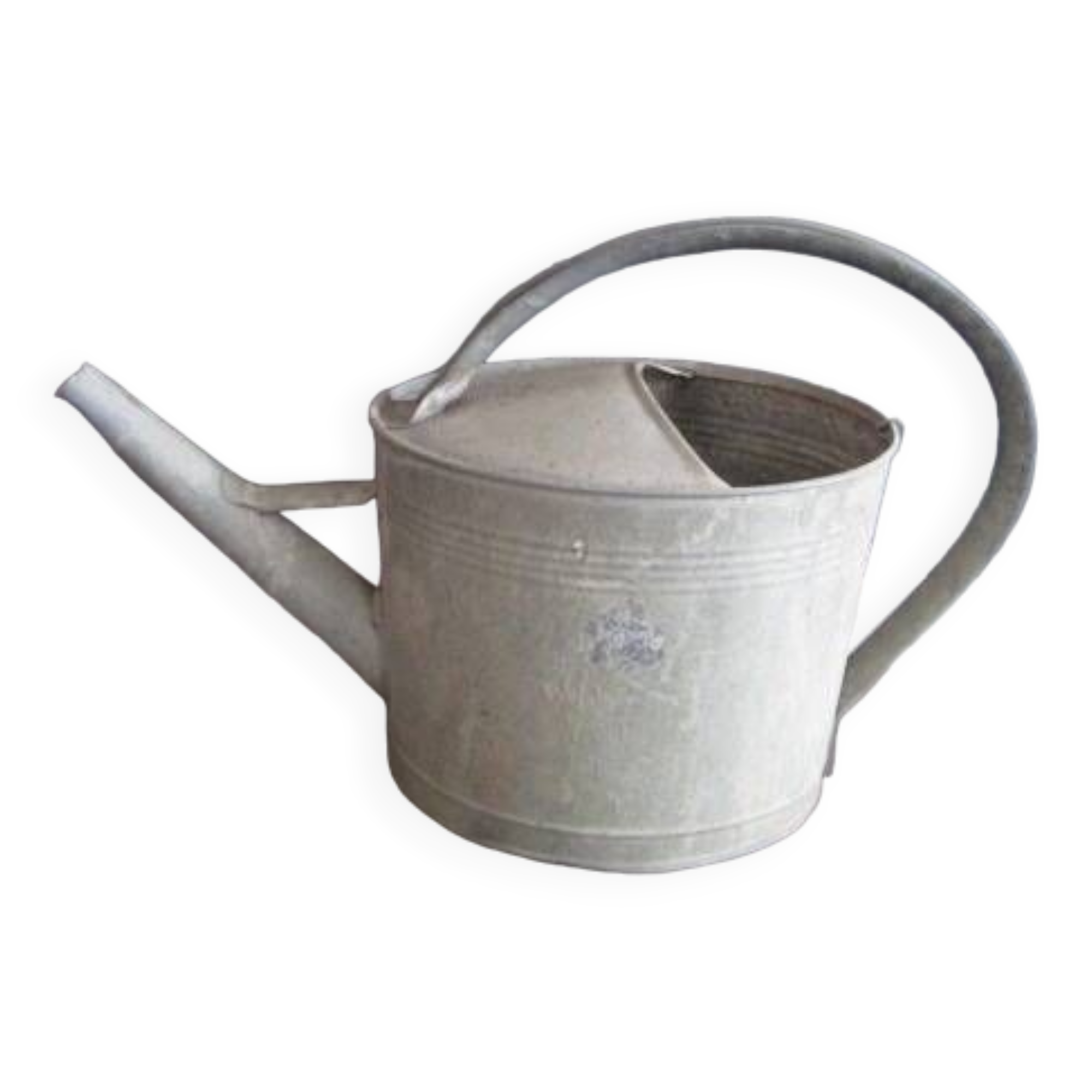 Old zinc watering can