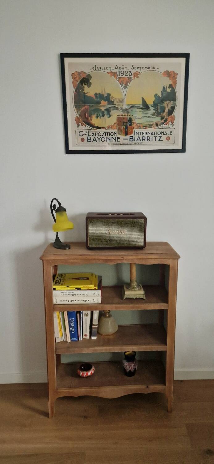 Bibus vintage beech bookcase