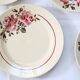Set of 4 flat plates Badonviller, vintage French