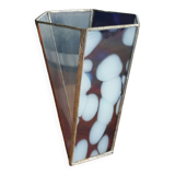 Glass paste and brass vase