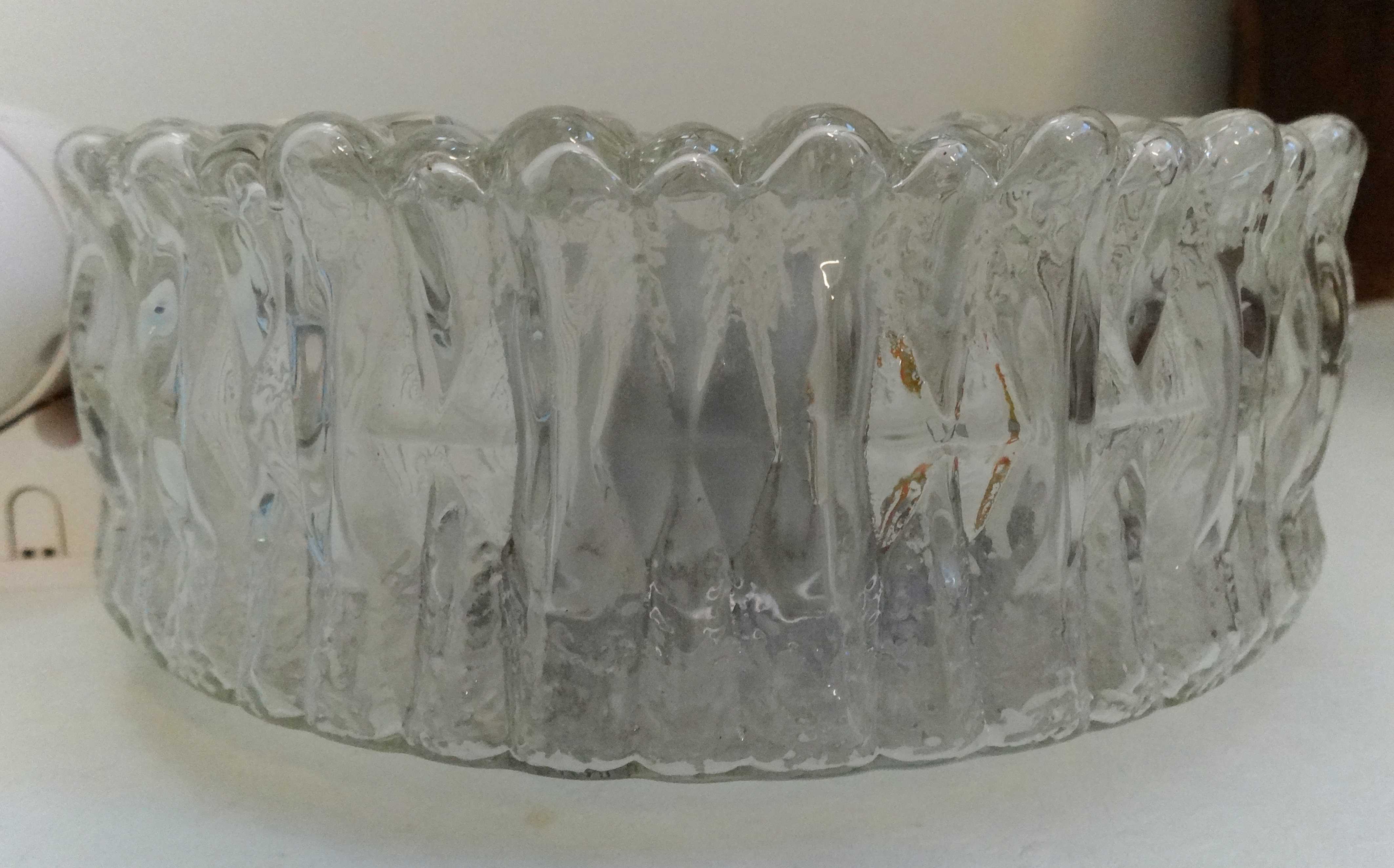 Round cleated vintage glass ceiling