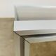 Aluminum and smoked glass coffee table, 1970s