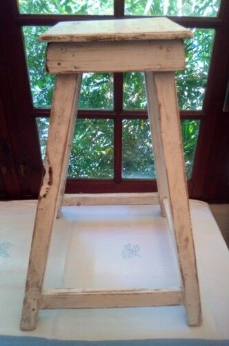 Wooden workshop top stool