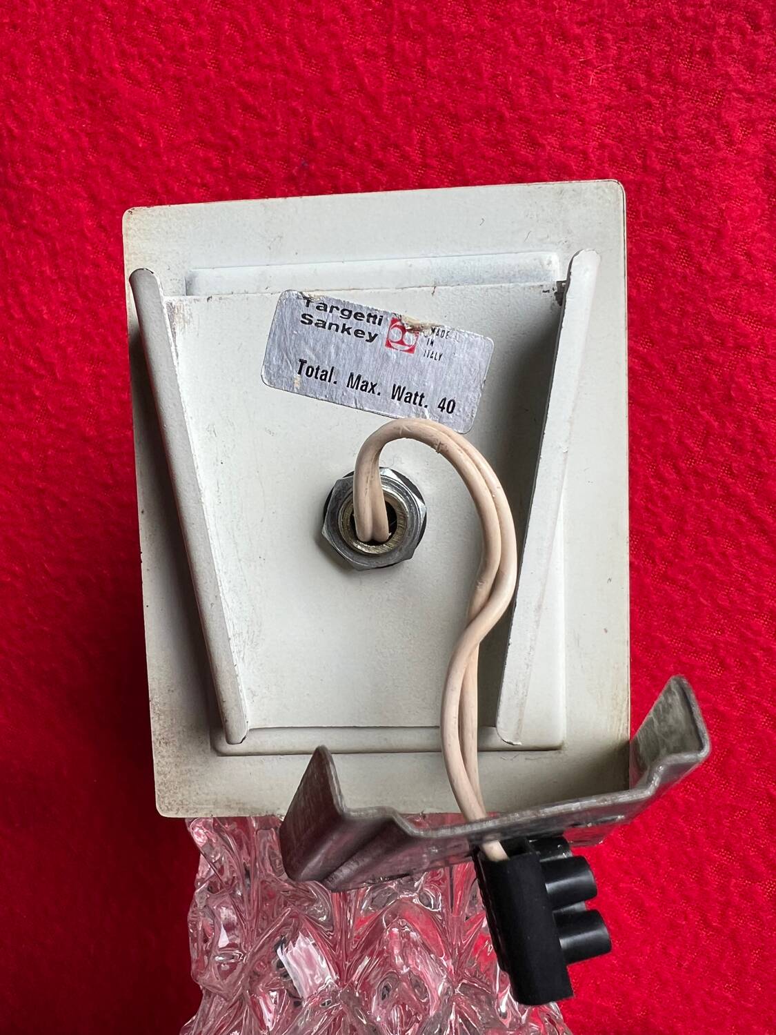 Set of 5 vintage 1970 targetti wall lights