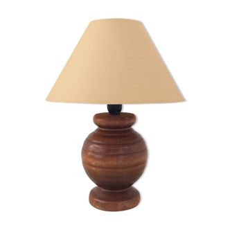 Scandinavian wooden lamp from the 60s and 70s