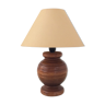 Scandinavian wooden lamp from the 60s and 70s