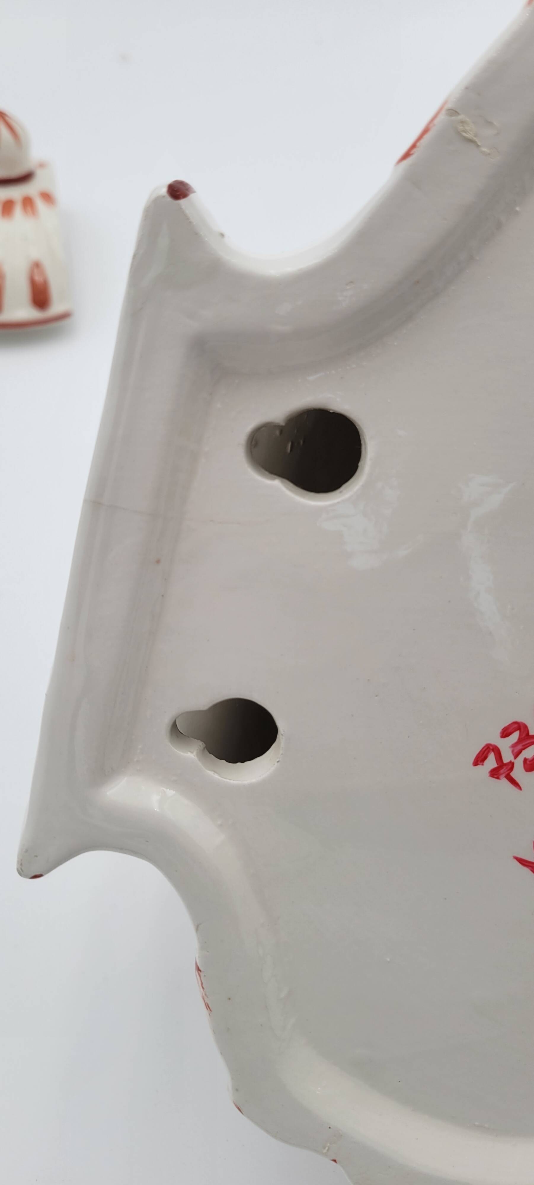 Italian earthenware wall fountain