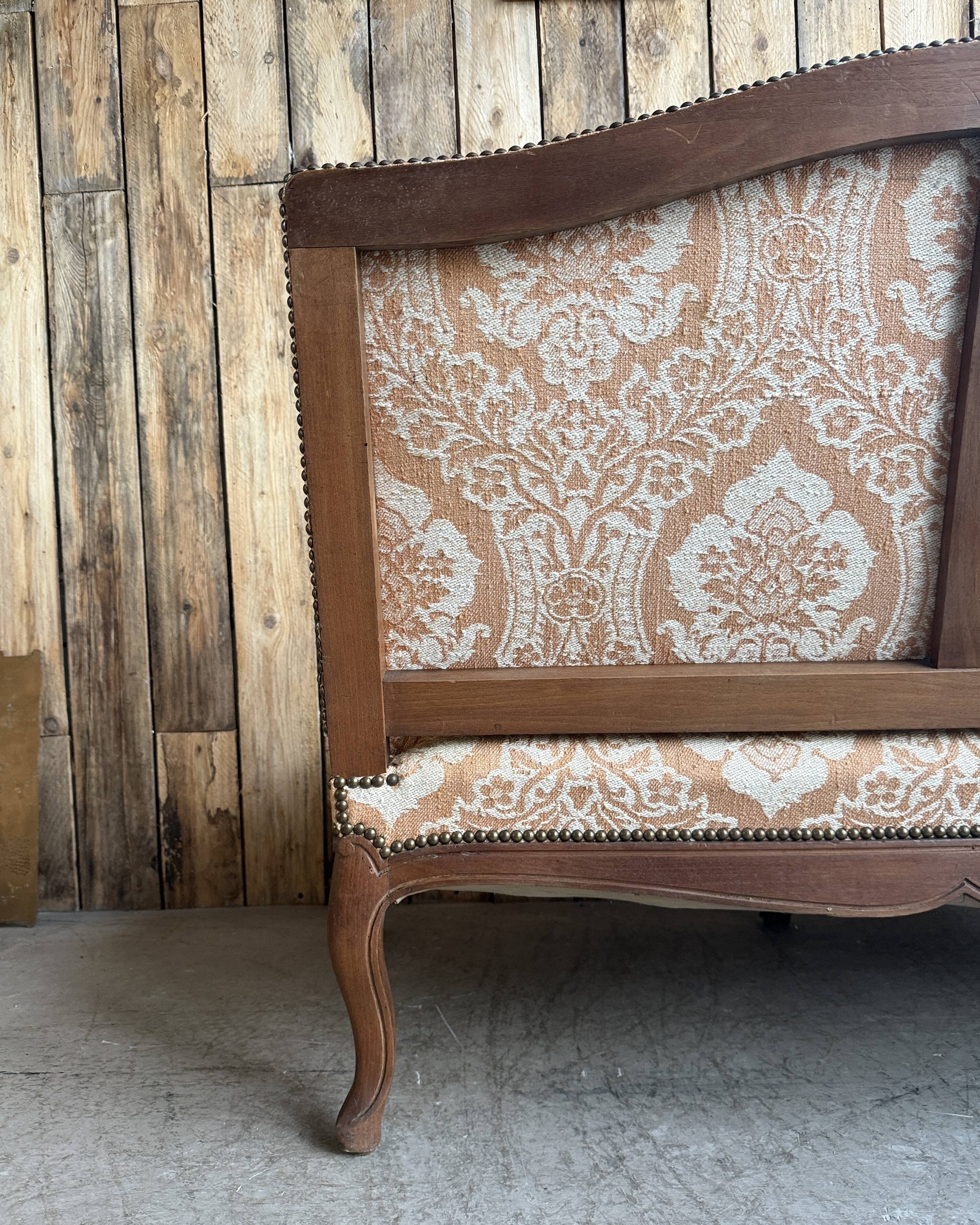 Antique two-seater Louis XV bench