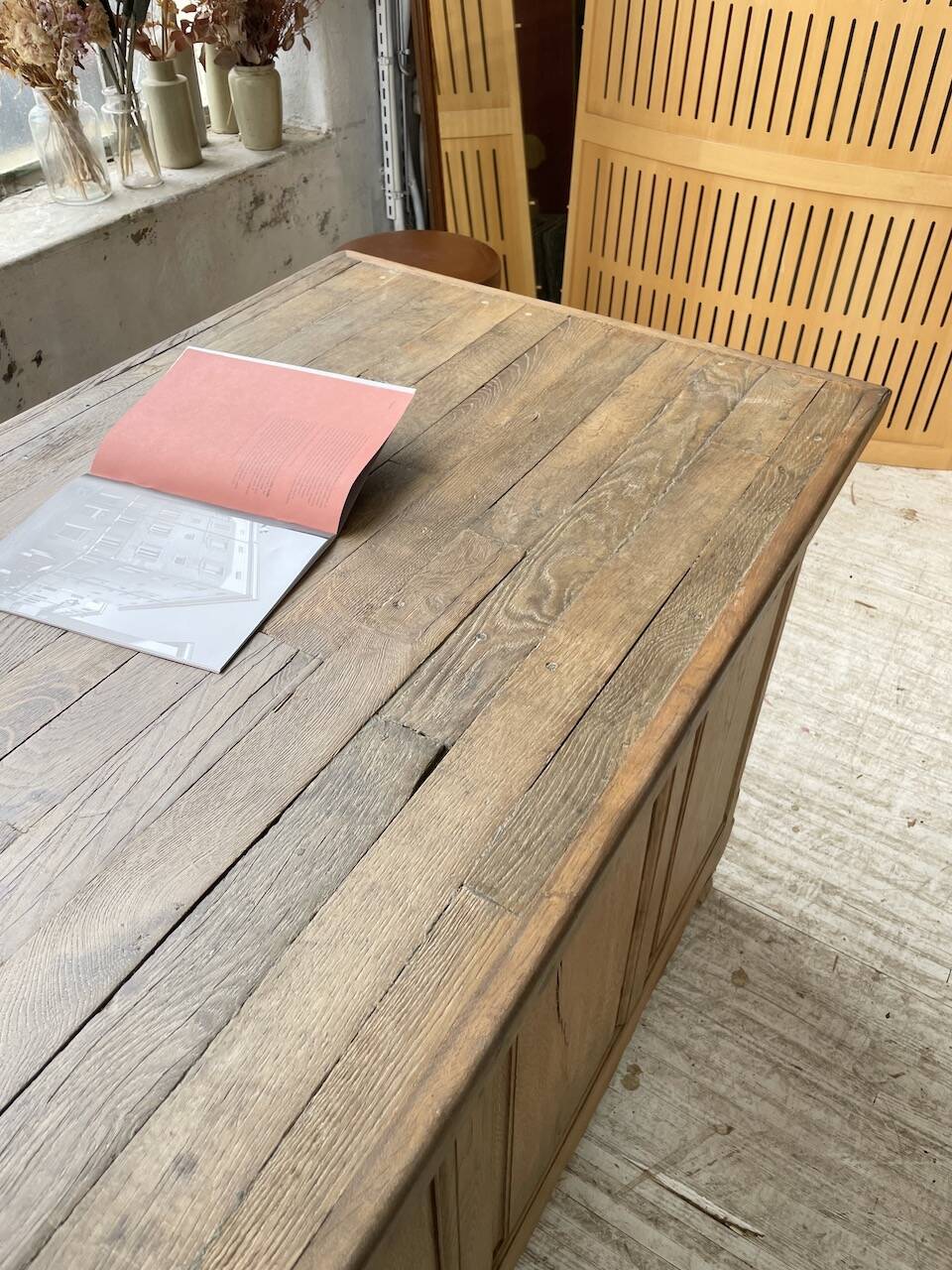 Comptoir en chêne XXL 260 cm