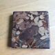 Square ashtray in polished marble
