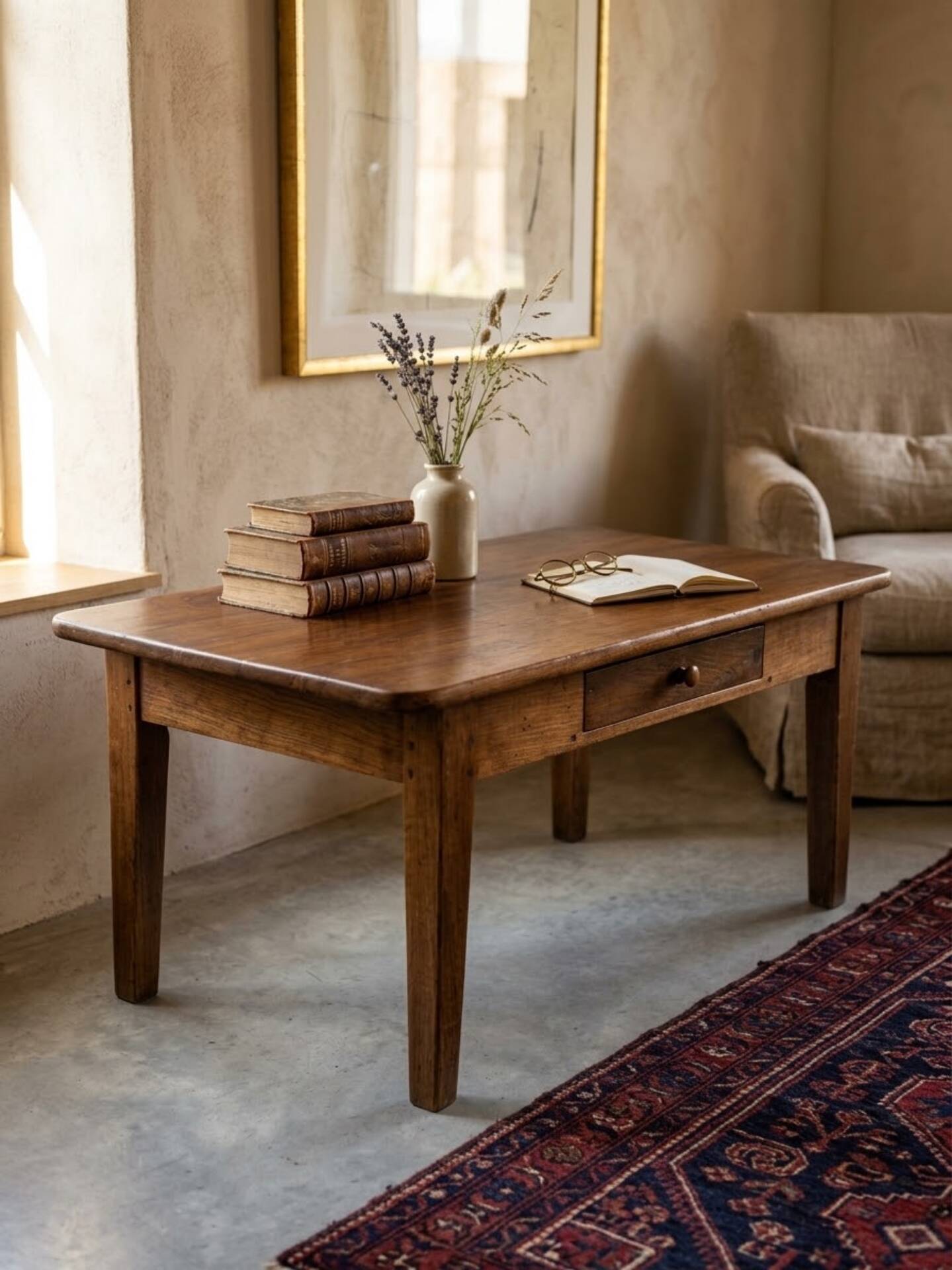 Rustic coffee table from the early 1900s.