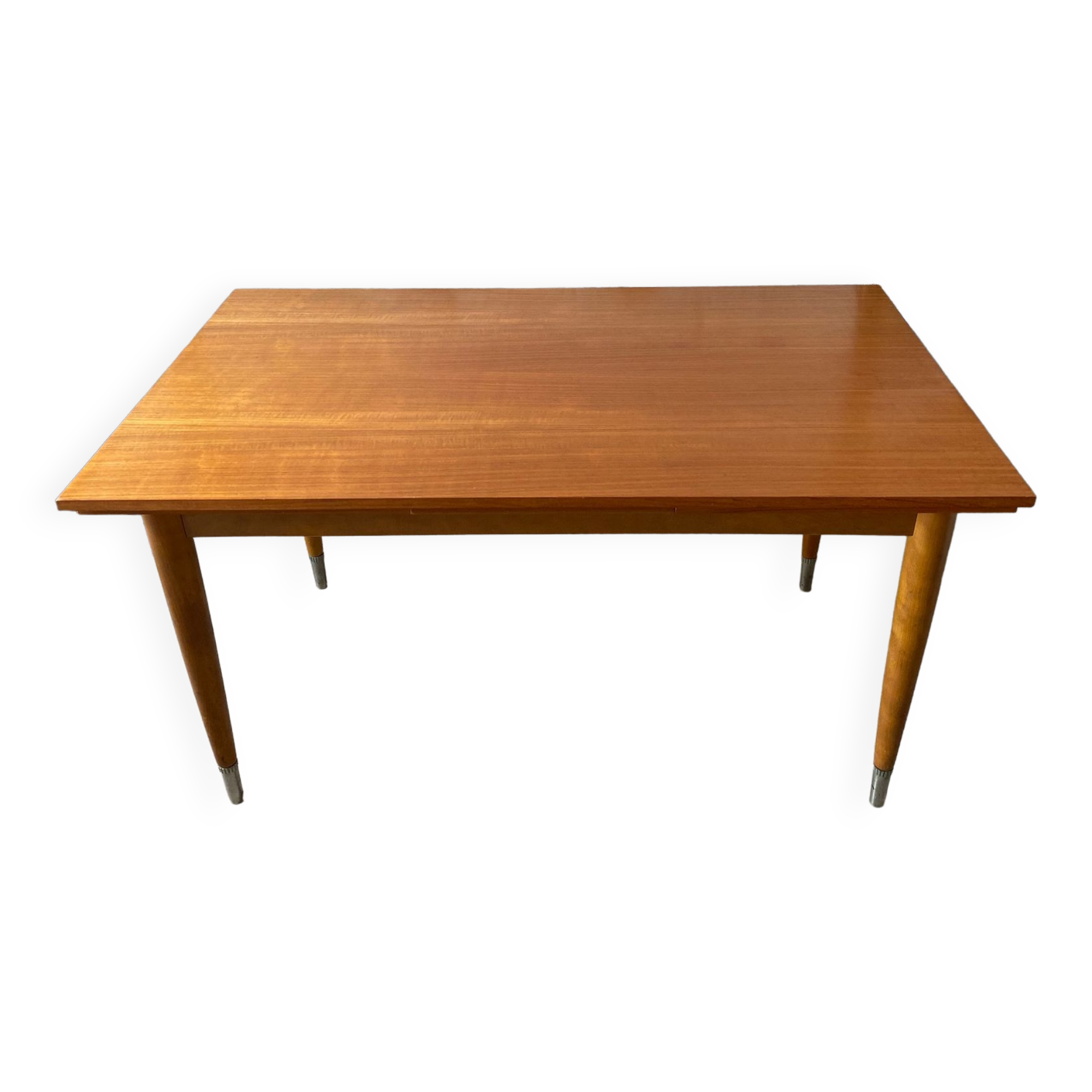 Scandinavian extendable table in teak 1950s