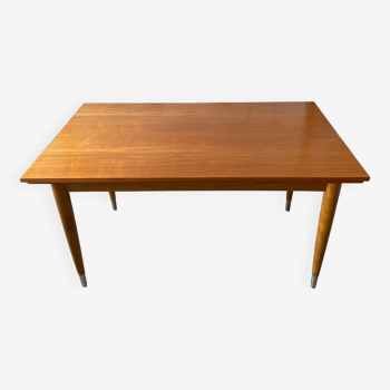 Table extensible scandinave en teck années 1950