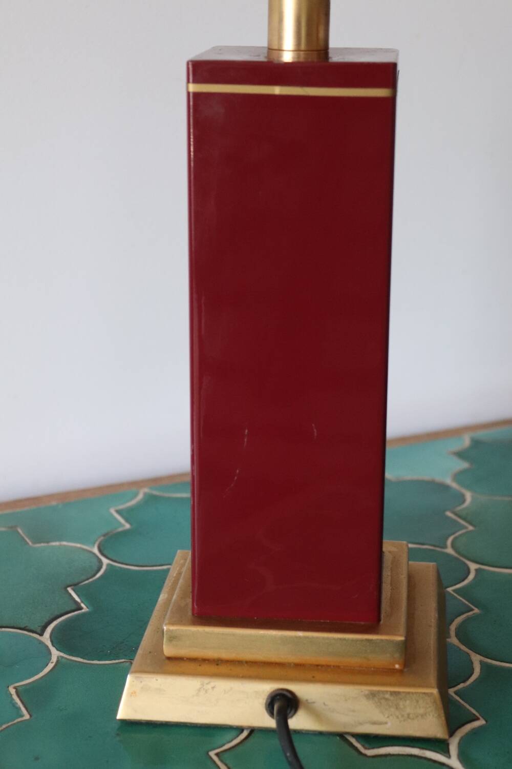 Unilux vintage red lamp base