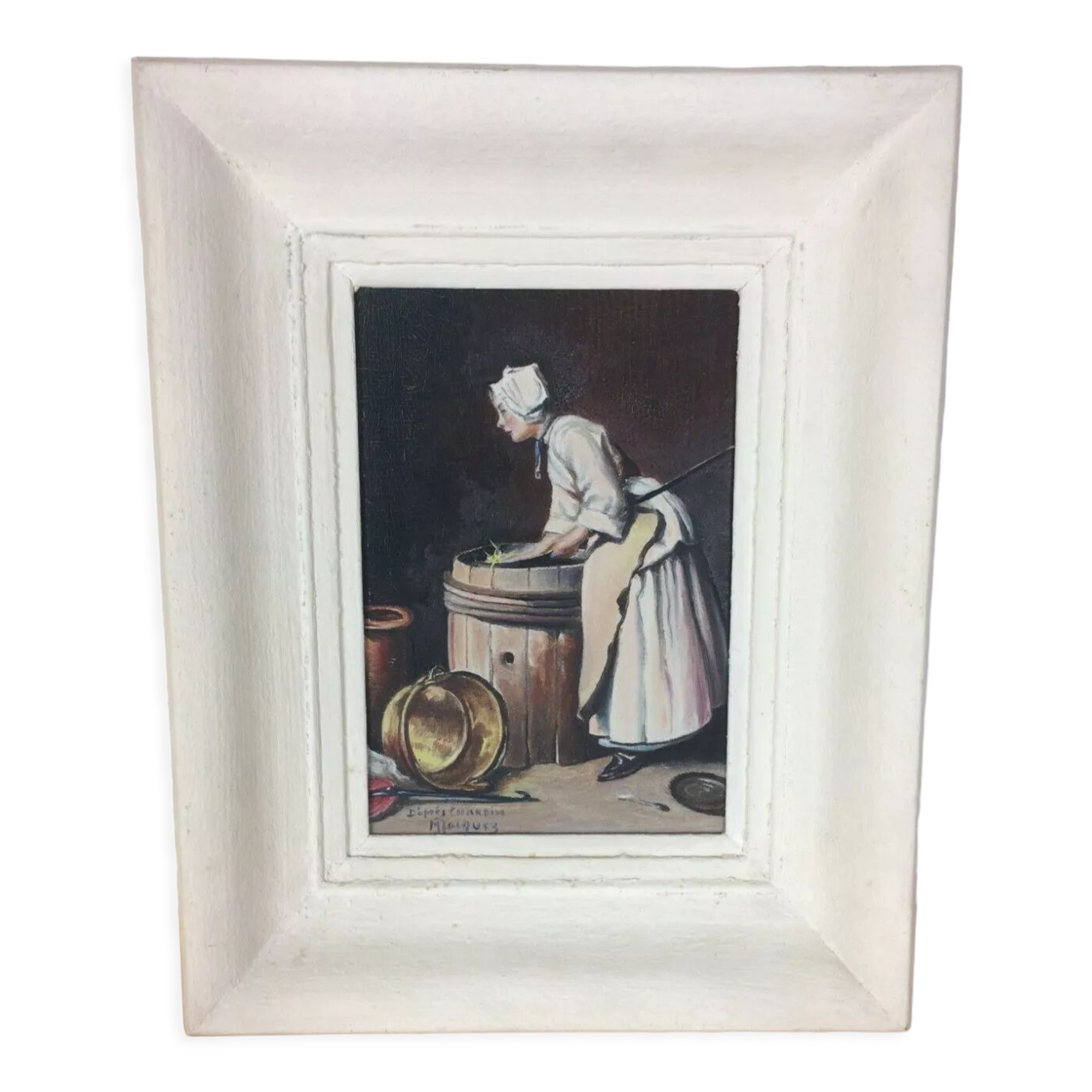 Painting The Scrubber painting on wood reproduction