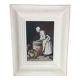 Tableau La Récureuse peinture sur bois reproduction