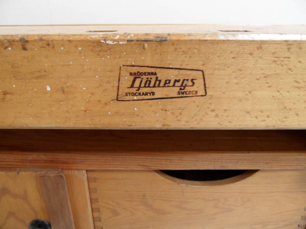 Vintage industrial workbench