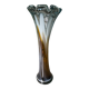 Vase Murano bleu orangé