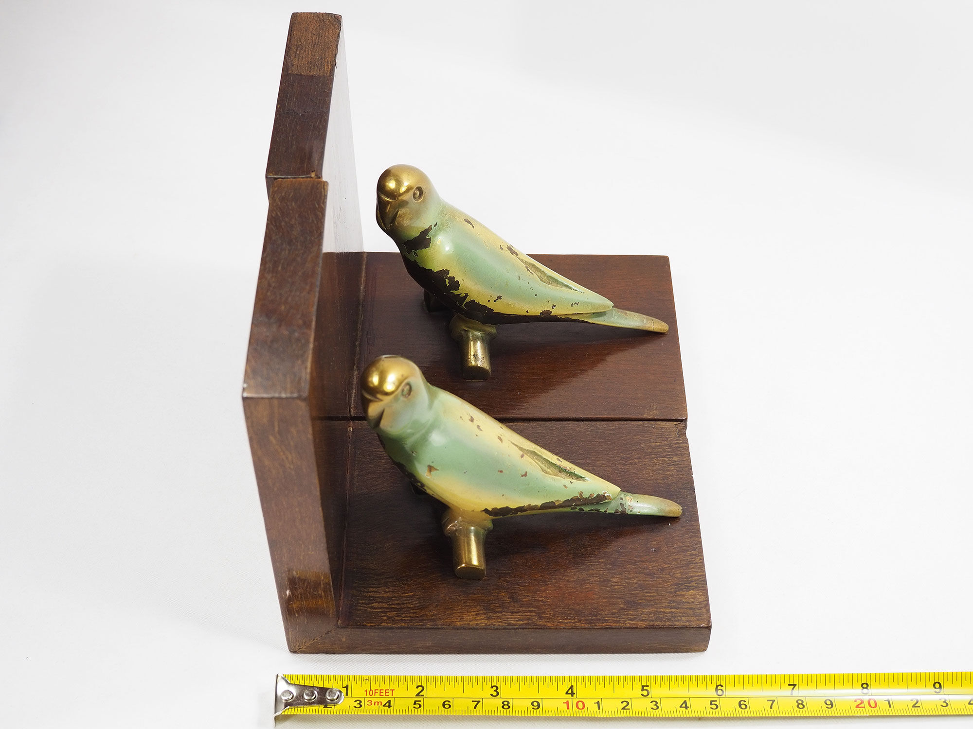 Paire de serre-livres en bronze peints -1930