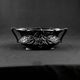 Antique black cast iron planter from the Art Nouveau period, late 19th century