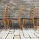 Lot de 4 chaises scandinaves vintage années 1960