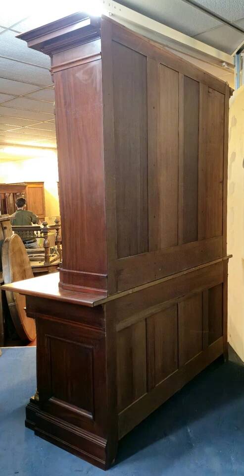 Bibliothéque de parquet style Empire en Acajou vers 1880