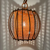 Bamboo rattan suspension from the 1960s.