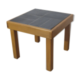 House Regain coffee table in solid elm and slate year 70/80