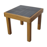 House Regain coffee table in solid elm and slate year 70/80