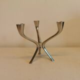 Candle holder with 3 arms, designed by Just Andersen/Denmark in the 1950s.