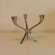Candle holder with 3 arms, designed by Just Andersen/Denmark in the 1950s.