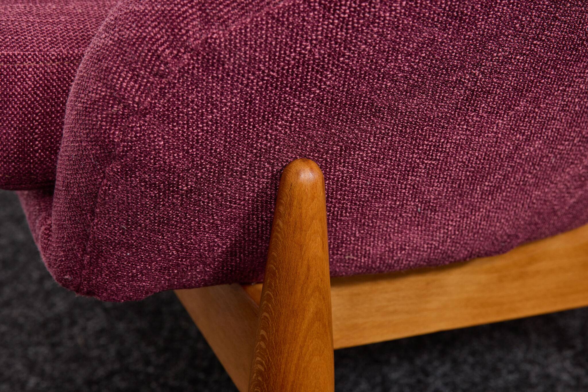 Lounge Chairs in Hand-Stitched Jacquard Upholstery by Sándor Palócz, 1968