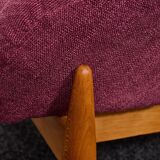 Lounge Chairs in Hand-Stitched Jacquard Upholstery by Sándor Palócz, 1968