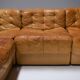 Vintage DS 11 modular sofa in cognac/orange leather by De Sede Swiss